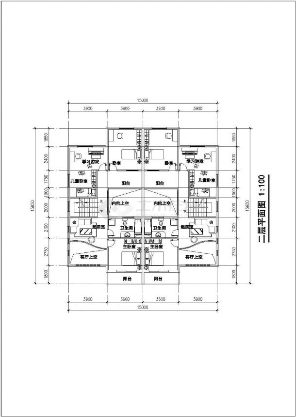 多層住宅樓建筑設計CAD總體平面圖及其電腦圖文設計